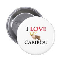 J'aime le caribou badge avec épingle