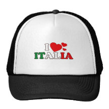 J'aime le chapeau de l'Italie Casquette De Camionneur