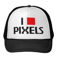 J'aime le chapeau de pixels casquette