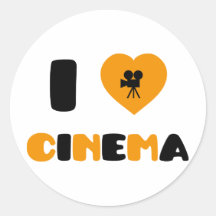 J'aime le cinéma adhésif rond