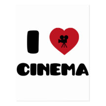 J'aime le cinéma cartes postales
