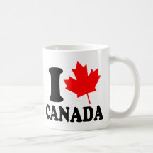 J'aime le coeur Canada Mug À Café