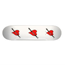 J'aime le coeur de golf skateboards personnalisables