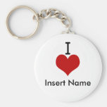 J'aime (le coeur) porte-clefs