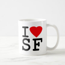 J'aime le coeur San Francisco Tasse