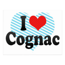 J'aime le cognac cartes postales