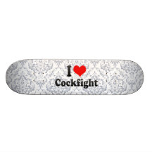 J'aime le combat de coqs skateboards personnalisés