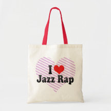 J'aime le coup sec et dur de jazz sacs en toile