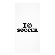 J'aime le football cartes avec photo