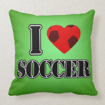 J'aime le football - oreiller