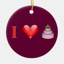 J'aime le gâteau décoration de noël