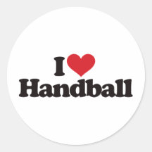 J'aime le handball autocollants