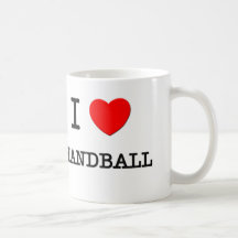 J'aime le handball tasse à café