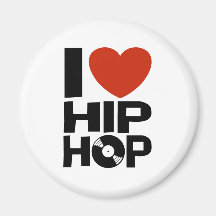 J'aime le hip hop aimants pour réfrigérateur