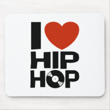 J'aime le hip hop tapis de souris