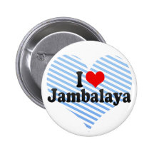 J'aime le Jambalaya Pin's Avec Agrafe