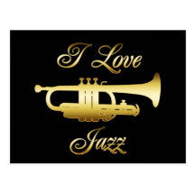 J'AIME LE JAZZ CARTES POSTALES