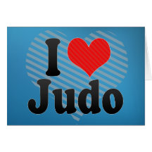 J'aime le judo cartes de vœux