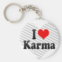 J'aime le karma porte-clefs