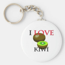 J'aime le kiwi porte-clef