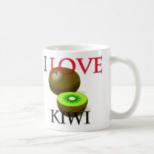 J'aime le kiwi tasse