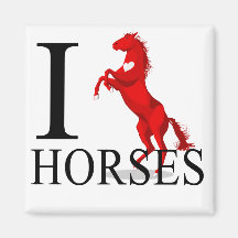 J'aime le magnet de chevaux aimant