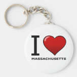 J'AIME LE MASSACHUSETTS PORTE-CLEF