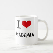 J'aime le milieu universitaire tasse à café