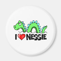 J'aime le Nessie Aimant Pour Réfrigérateur