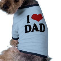 J'aime le papa manteaux pour animaux domestiques