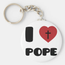J'aime le pape porte-clef