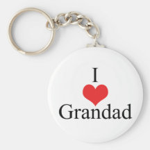 J'aime le papy (de coeur) porte-clef