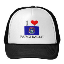 J'aime le parchemin Michigan Casquettes De Camionneur