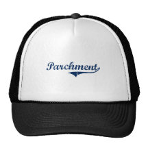 J'aime le parchemin Michigan Casquettes
