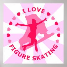 J'aime le patinage artistique posters