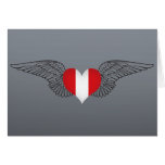 J'aime le Pérou - ailes Carte De Vœux