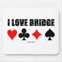 J'aime le pont (le jeu de pont) tapis de souris