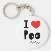 J'aime le poo porte-clés
