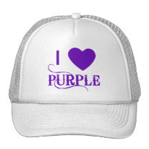 J'aime le pourpre avec Purple Heart Casquettes De Camionneur
