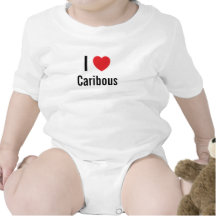 J'aime le pullover de bébé de caribous barboteuses