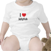J'aime le pullover de bébé de méduses body