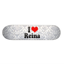 J'aime le reina plateaux de planche à roulettes