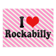 J'aime le rockabilly carte postale