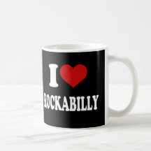 J'aime le rockabilly tasses