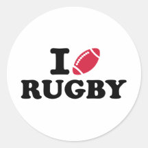 J'aime le rugby adhésif