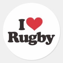 J'aime le rugby adhésif