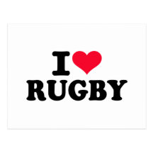 J'aime le rugby cartes postales