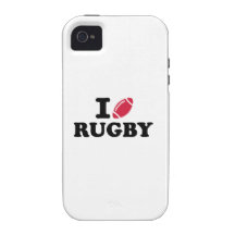 J'aime le rugby coque Case-Mate iPhone 4