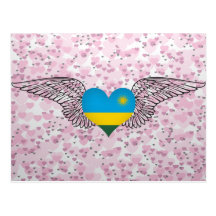 J'aime le Rwanda - ailes Cartes Postales
