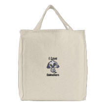 J'aime le sac brodé par Dalmates
